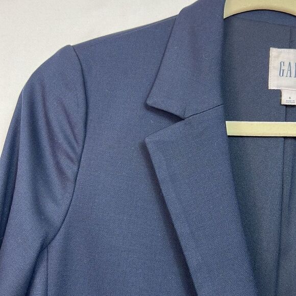 GAP Navy Blue single button blazer size 8 EUC - Picture 6 of 15